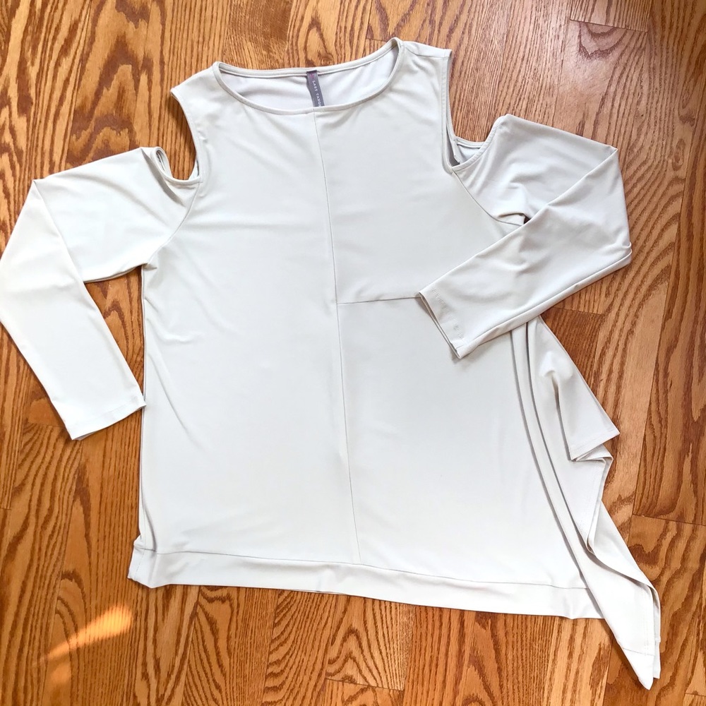 Last call! Boutique Brand Cold Shoulder Stretch Tunic Top